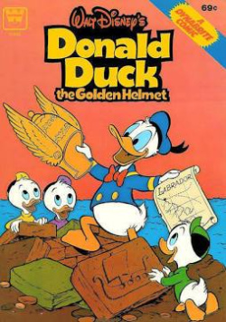 Walt Disney's Donald Duck and the Golden Helmet Whitman Dynabrite Near Mint