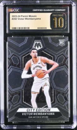 2023-24 Optic Victor Wembanyama The Rookies #225 (RC) CGC 10