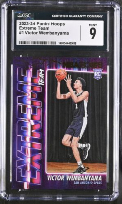 2023 Hoops Victor Wembanyama #1 CGC 9